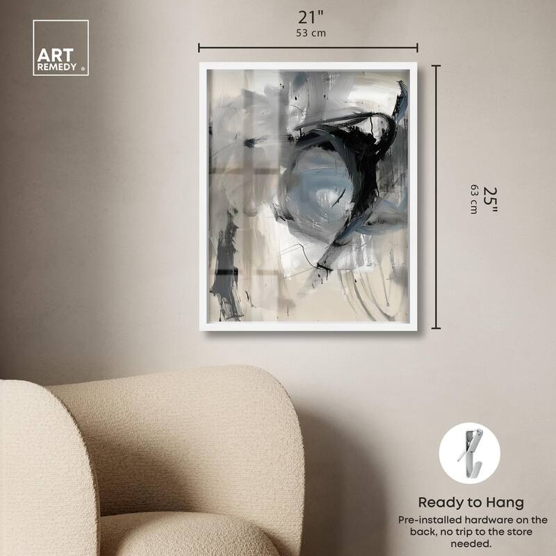 Scribbled Energy II Shadowbox by Art Remedy
