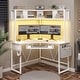 Triangle Corner Desk Small Computer Desk Storage Shelves - Bed Bath ...