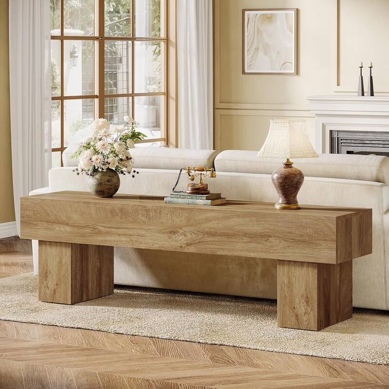 63 Inches TV Stand, Farmhouse Long Media Entertainment Center
