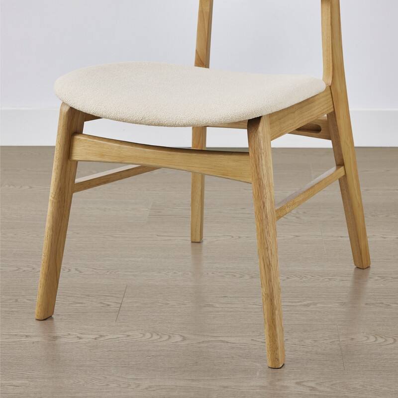 Spruce & Spring Extendable Dining Table Set with Woven Rattan Dining Chairs