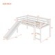 preview thumbnail 20 of 37, Loft Bed With Slide, Multifunctional Design, Twin