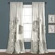 preview thumbnail 16 of 34, Silver Orchid Ince Flora Curtain Panel 84 x 54 - Light Gray