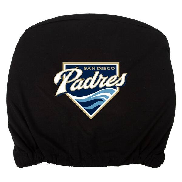 Shop Embroidered Sports Logo 2 Pack Headrest Cover Mlb San Diego Padres Black One Size Overstock 30705184