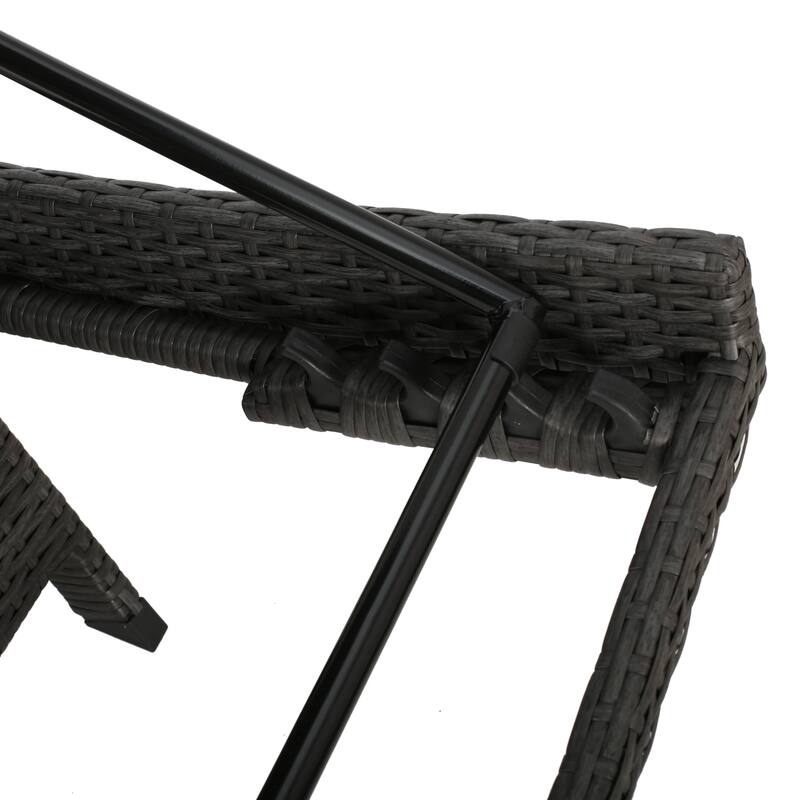 Pacific Outdoor 3-piece Wicker Chaise Lounge Set by Christopher Knight Home