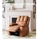 preview thumbnail 2 of 19, 360° Swivel Oversized Recliner Chairs with Heat and Massage
