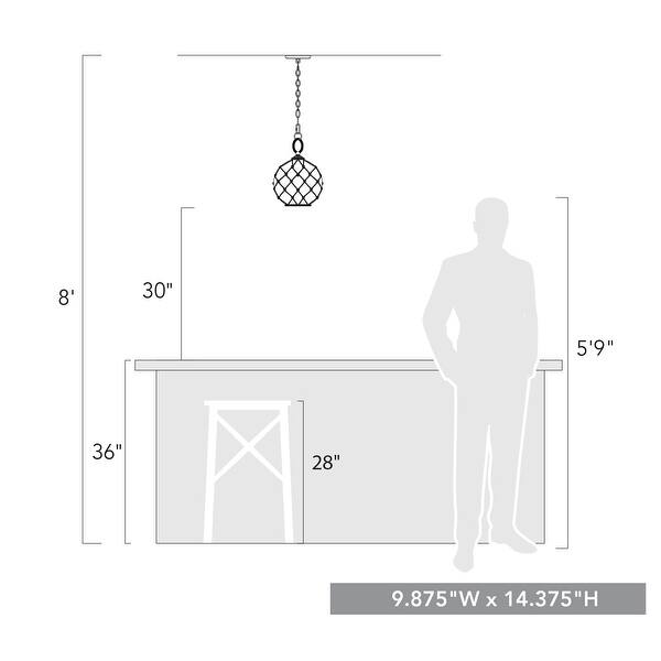 slide 2 of 5, Haddoc Small Pendant - 12x14.375"