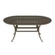 preview thumbnail 6 of 4, 72" Cast Aluminum Oval Patio Dining Table with 2" Umbrella Hole