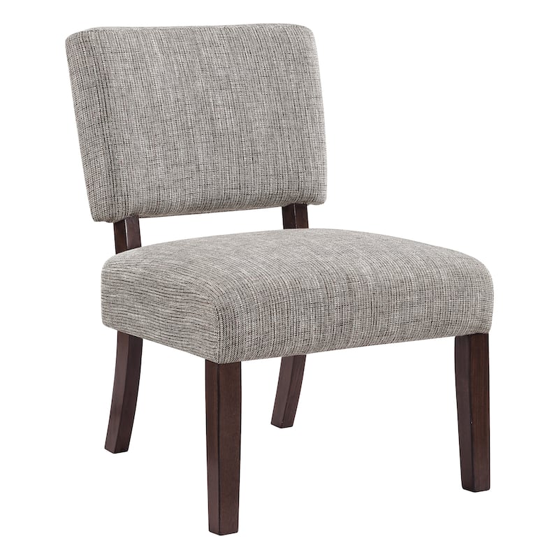 Jasmine Accent Chair in Speckled Charcoal Fabric