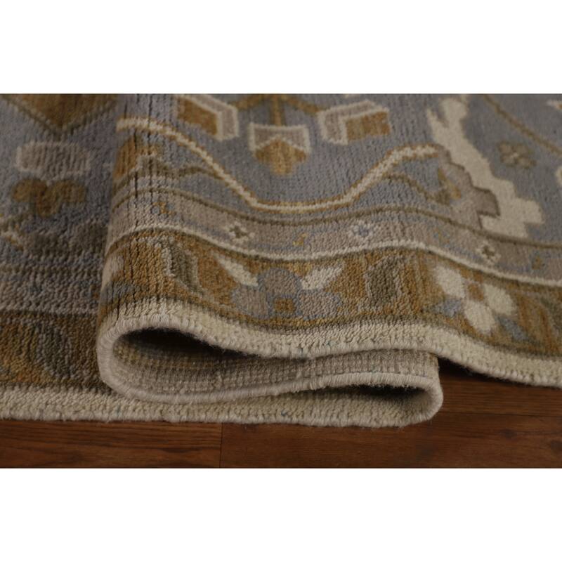 Large Oushak Oriental Area Rug Hand-Knotted Wool Carpet - 12'2" x 17'7"