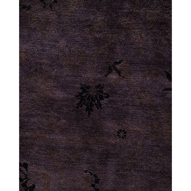 Fine Vibrance One-of-a-Kind Hand-Knotted Area Rug - Brown, 9' 1" x 12' 10" - 9' 1" x 12' 10"