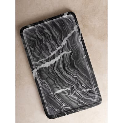 Frontier Black Marble Tray - Large