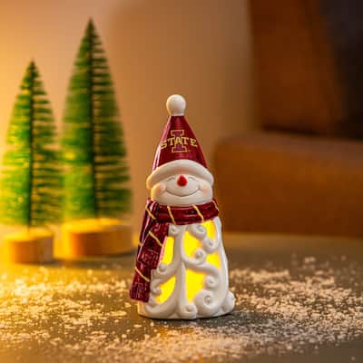 Iowa State University Snowman LED Garden Statuary, 8"