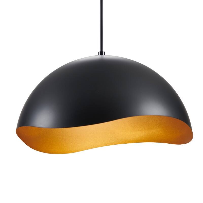 KAWOTI Modern Pendant Light with Metal Shade(Max H81.6")