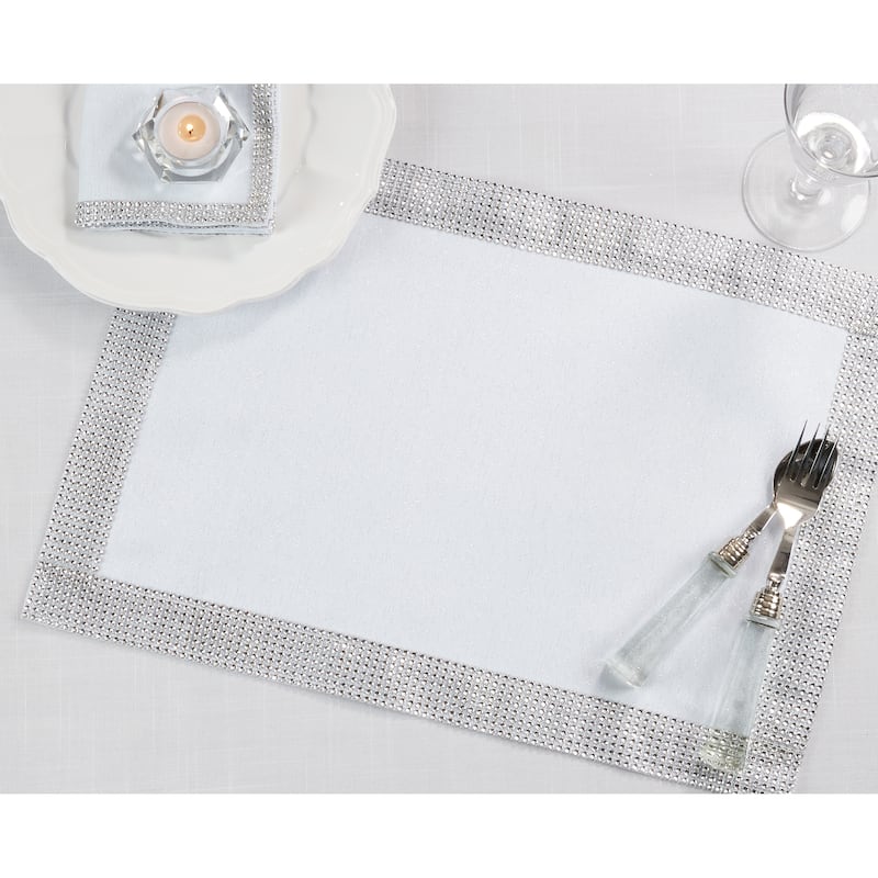 Jeweled Border Design Placemat - set of 4 pcs