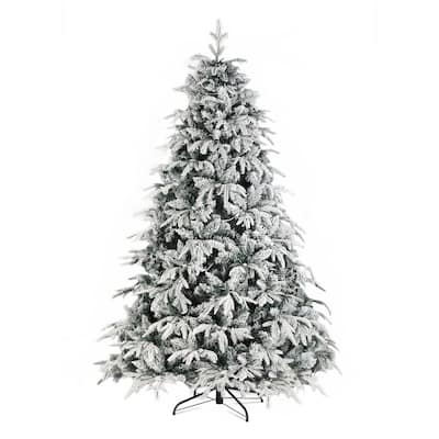 7ft 1687 Branches 450 Lights Warm Color 8 Modes Christmas Tree - N/A