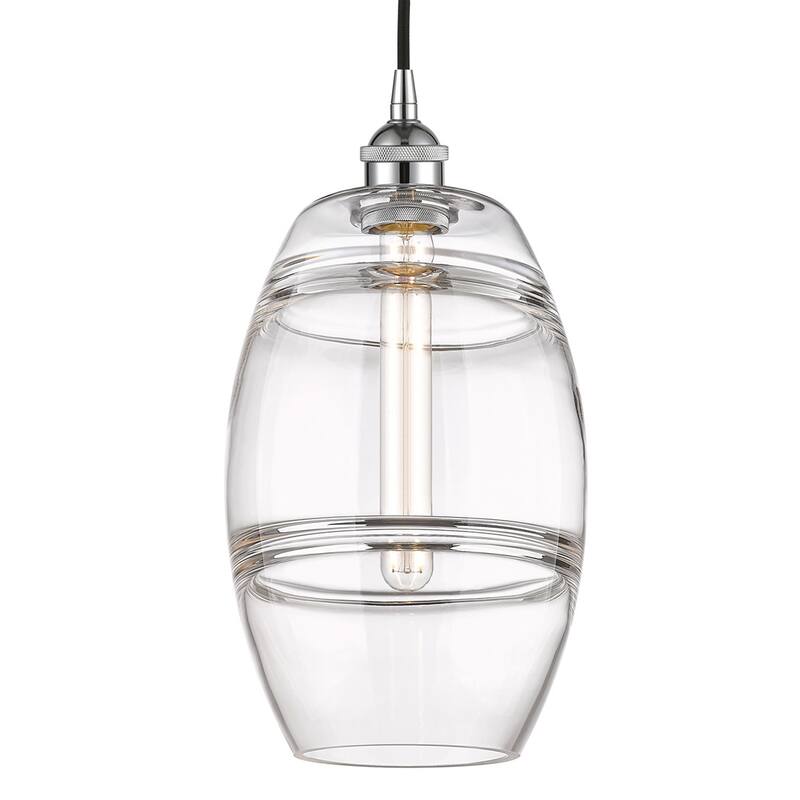 Innovations Lighting 616-1P 10 8 Vaz Pendant Vaz 8" Wide Cord-Hung - Polished Chrome / Clear