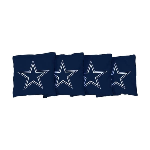 slide 2 of 3, Dallas Cowboys NFL Football Blue Cornhole Bags All-Weather Resin Filled