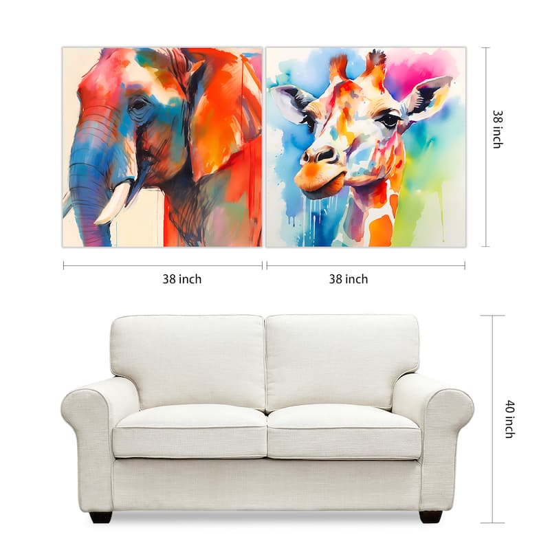 Empire Art Direct Vibrant Majesty Printed Tempered Glass Wall Art - Multi-Color