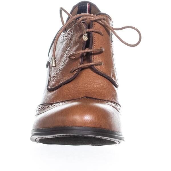 Shop Tommy Hilfiger Fabiole Oxford Heels Medium Brown Overstock