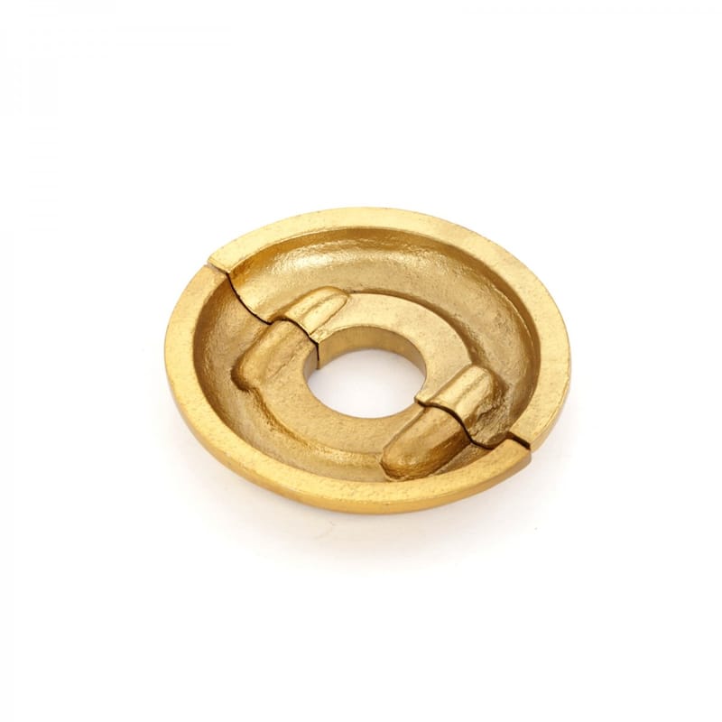 Brass Radiator Flange Spiral 3/4" (IPS) Pipe Flange: 1" I D; 3-1/8" O D Renovators Supply