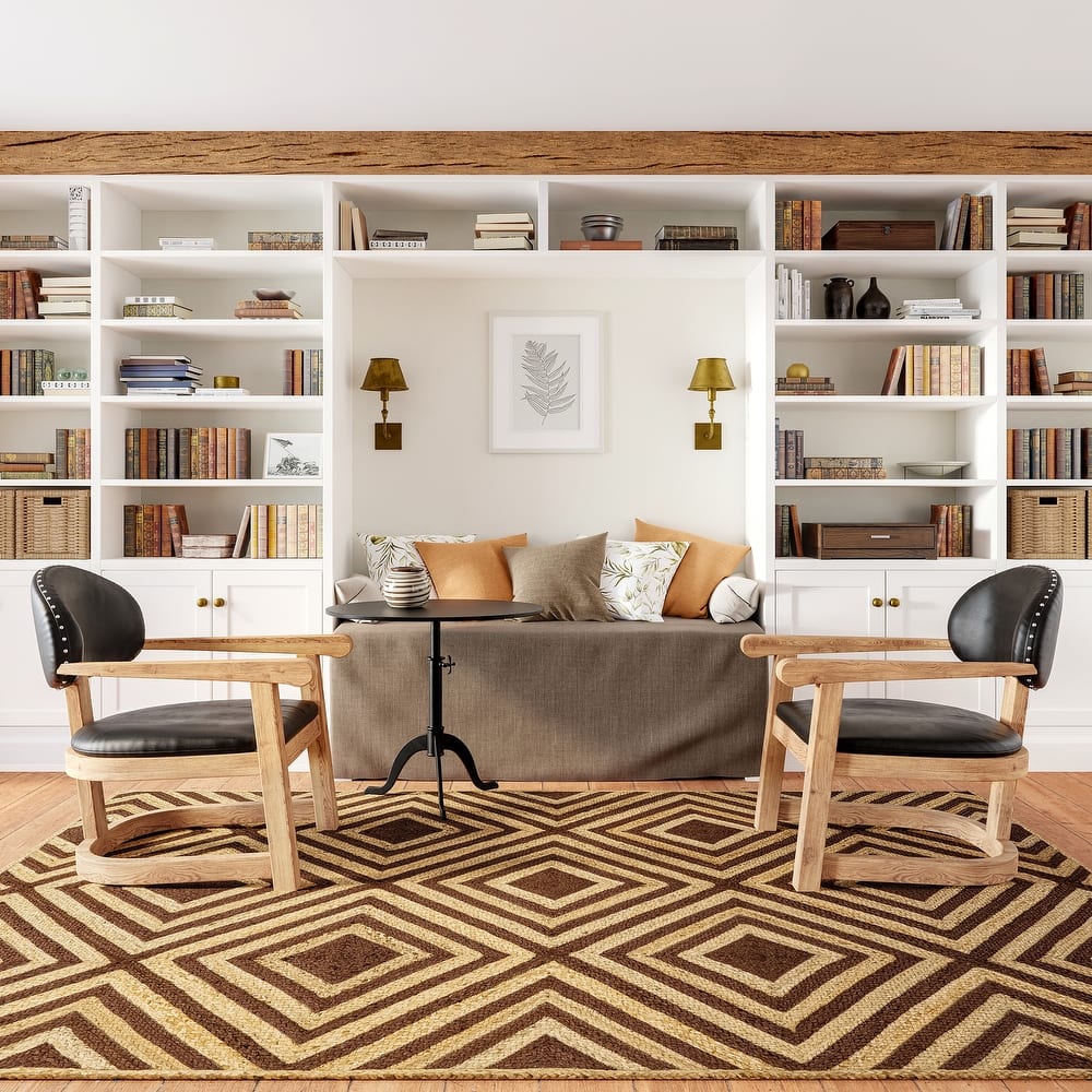 Dogwood Tiled Jute Area Rug