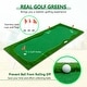 preview thumbnail 9 of 18, Green Golf Putting, Golf Training Mat with High-quality Turf, 3 Holes, 3 Flags and Cups for Indoor & Outdoor