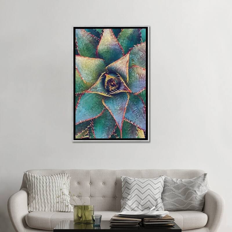 iCanvas "Mexican Agave" by Ievgeniia Bidiuk Framed