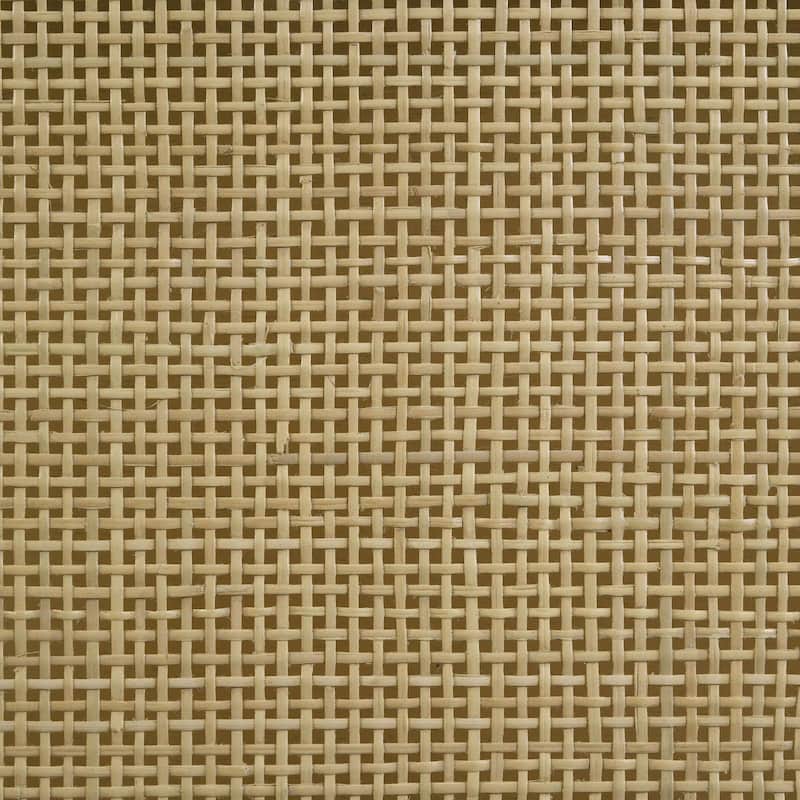 Anser Black and Natural Woven Rattan Headboard Bed