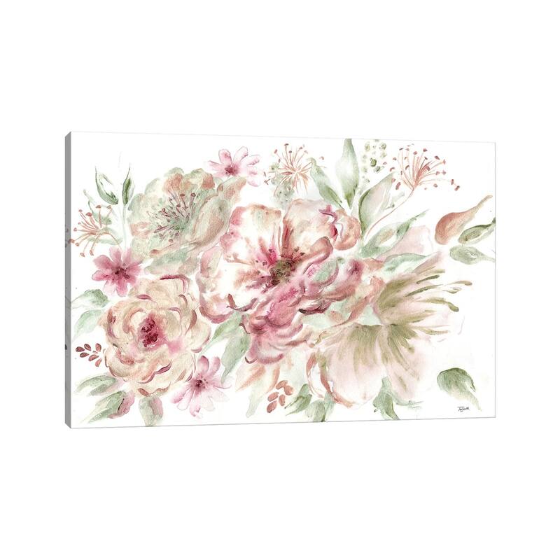 iCanvas "Rose Gold Floral Landscape" by Tre Sorelle Studios Canvas Print