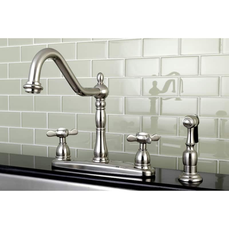 Kingston Brass Essex Centerset Kitchen Faucet - Brushed Nickel