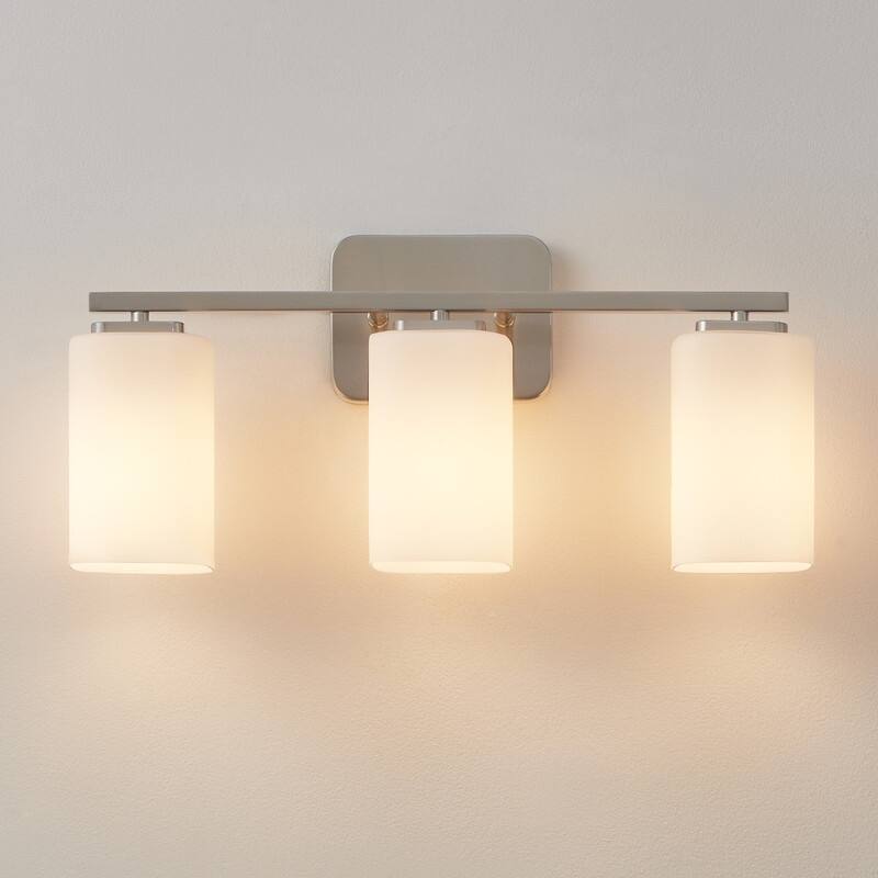 KAWOTI W20.5" Frosted Glass Bathroom Vanity Light