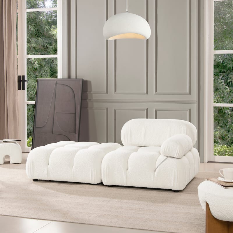 Marcel 72.5" Bubble Modular Modern 2-Piece Loveseat