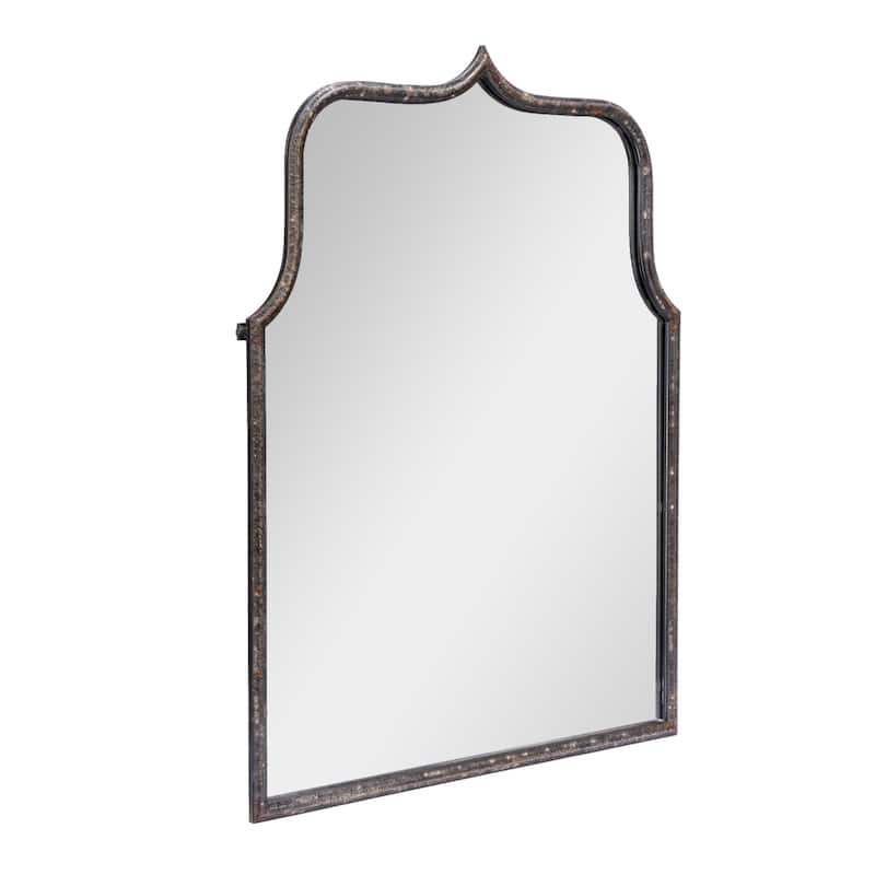 Arched Metal Framed Wall Mirror