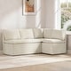 preview thumbnail 5 of 58, Spruce & Spring Modern 74" L-Shaped Dining Bench with Storage, Corner Breakfast Nook Banquette Bench