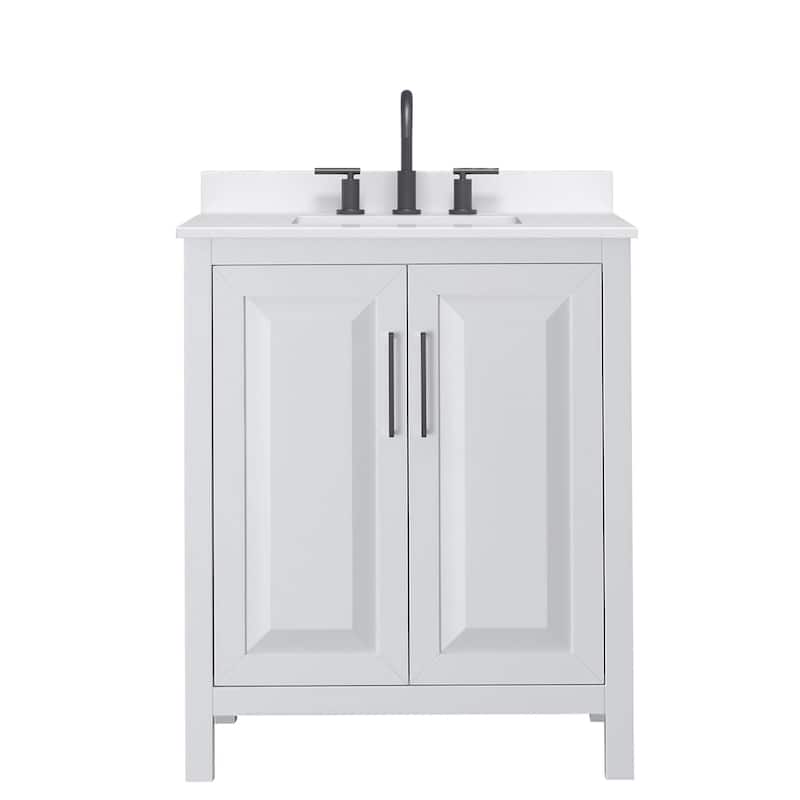 Wyndham Collection WCV252530S-QTZ-US3MXX Daria 30" Free Standing