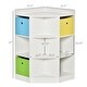 preview thumbnail 10 of 10, Kids Corner Bookshelf Toy Organizer with 3 Baskets