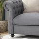 preview thumbnail 10 of 21, Somerville Polyester Chesterfield Loveseat by Christopher Knight Home