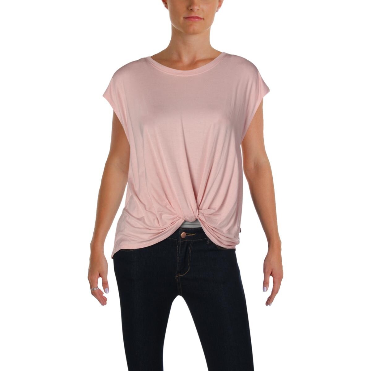 Shop Zara Terez Womens T Shirt Knot Front Pullover Overstock