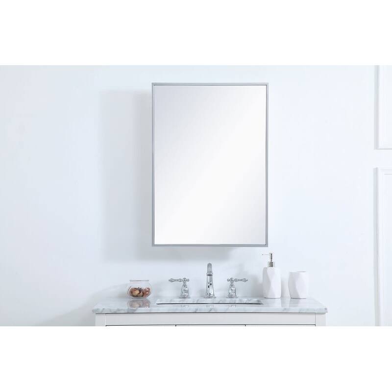 Elegant Lighting MR572028 Wyn 20" x 28" Framed Single Door Medicine