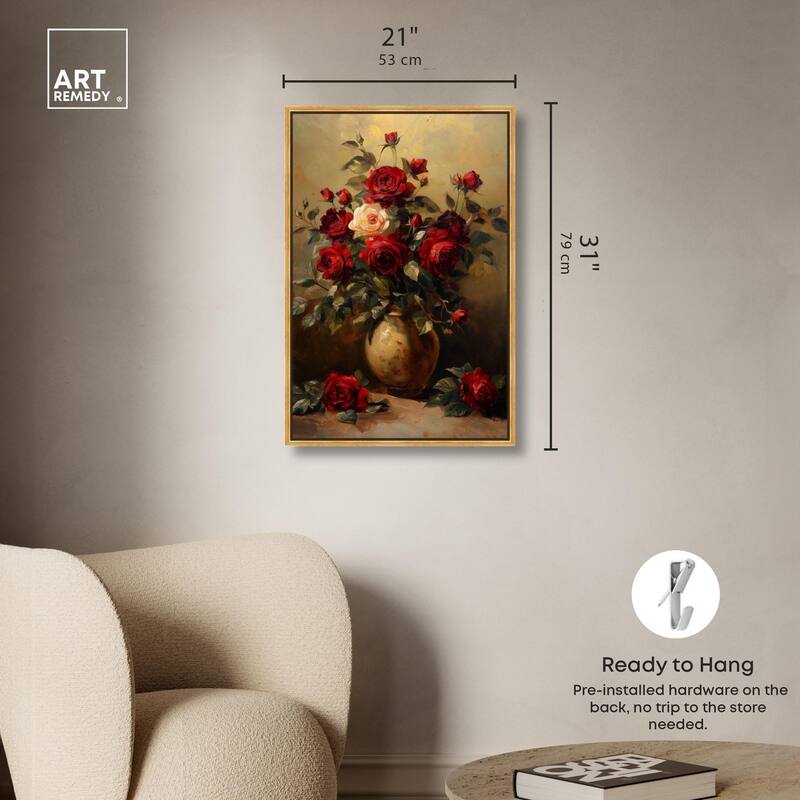 Lavish Lily Lament Canvas by Art Remedy