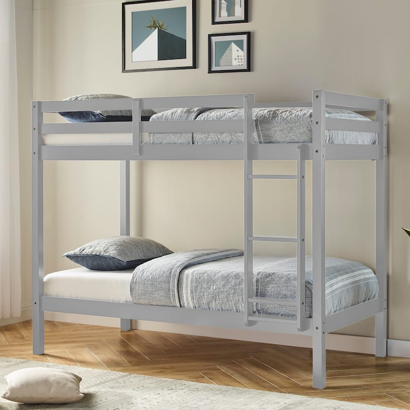 Hillsdale Caspian Wood Twin Over Twin Bunk Bed