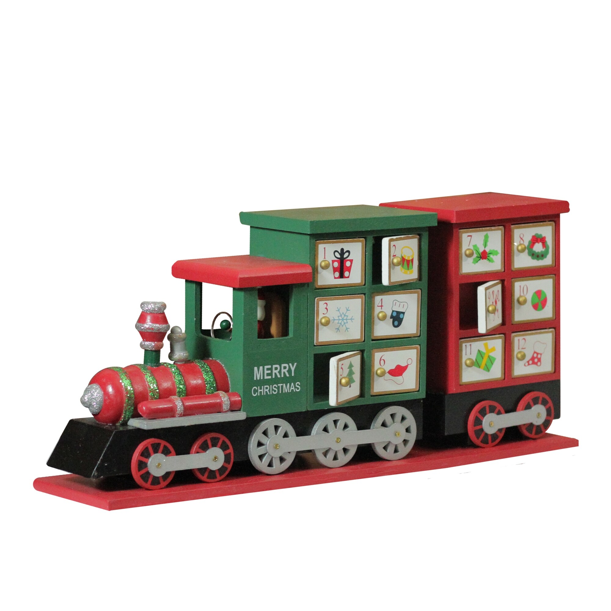 Shop 16 5 Red And Green Locomotive Train Advent Calendar