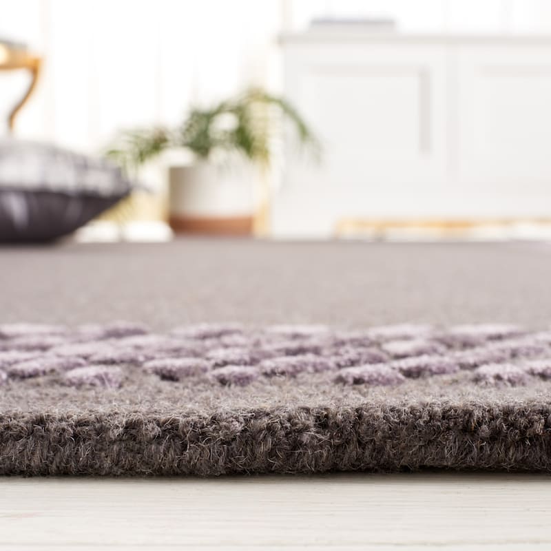 SAFAVIEH Handmade Glamour Printed Border Viscose Rug