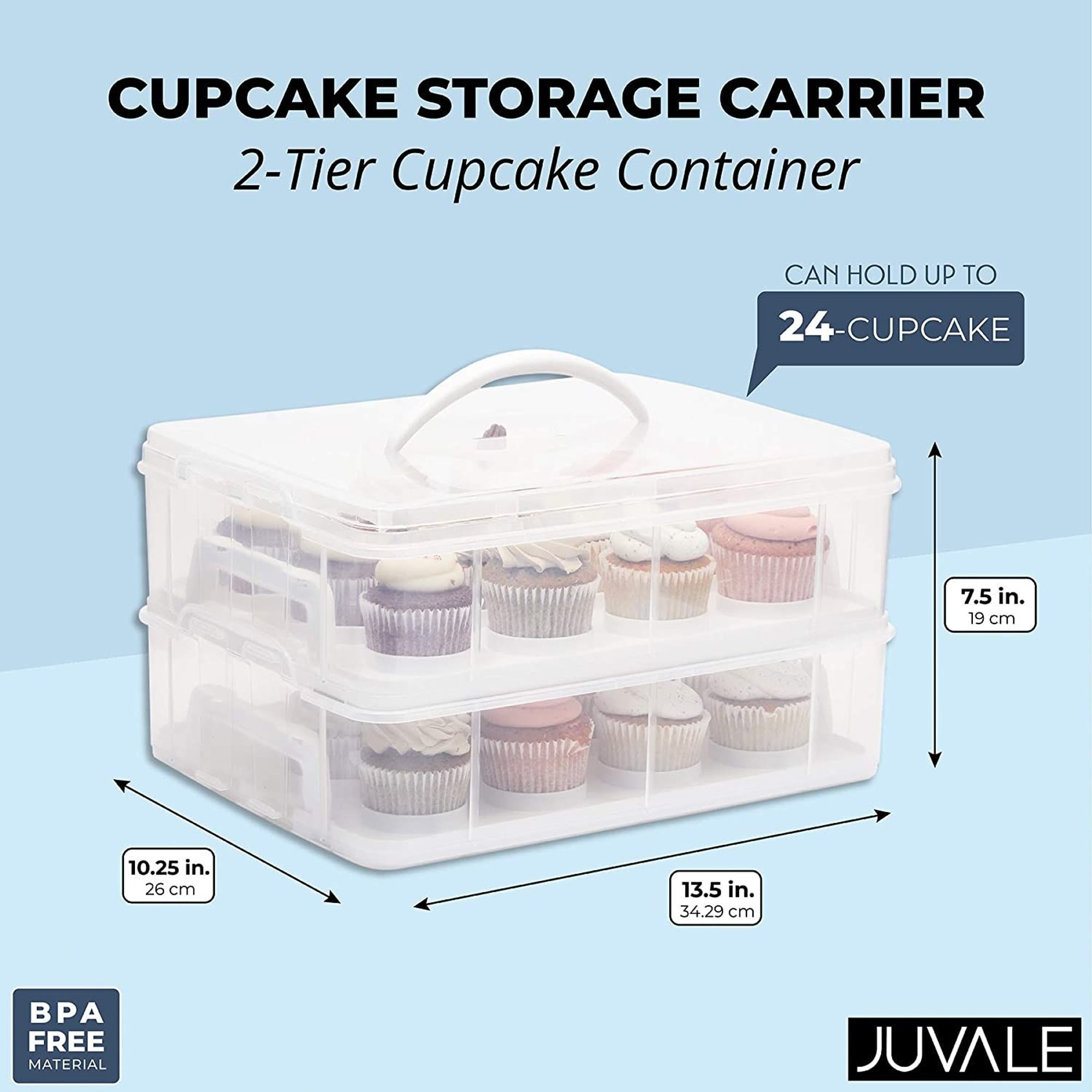 https://ak1.ostkcdn.com/images/products/is/images/direct/2d4f018f79a21c90ee964951042264291e363d86/2-Tier-Cupcake-Carrier-with-Lid%2C-Holds-24-Cupcakes-%2813.5-x-10.25-x-7.5-In%29.jpg