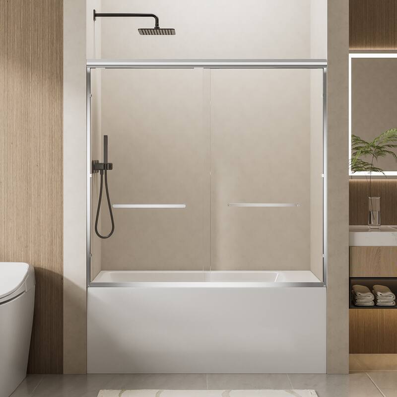 Aluminum Frame Double Sliding Shower Door