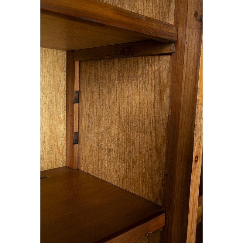 Furniture Classics Pine Cane DeWitt Display Storage Cabinet