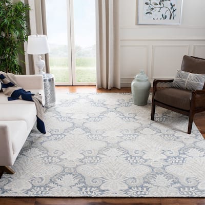SAFAVIEH Handmade Micro-Loop Doinita Modern Wool Rug