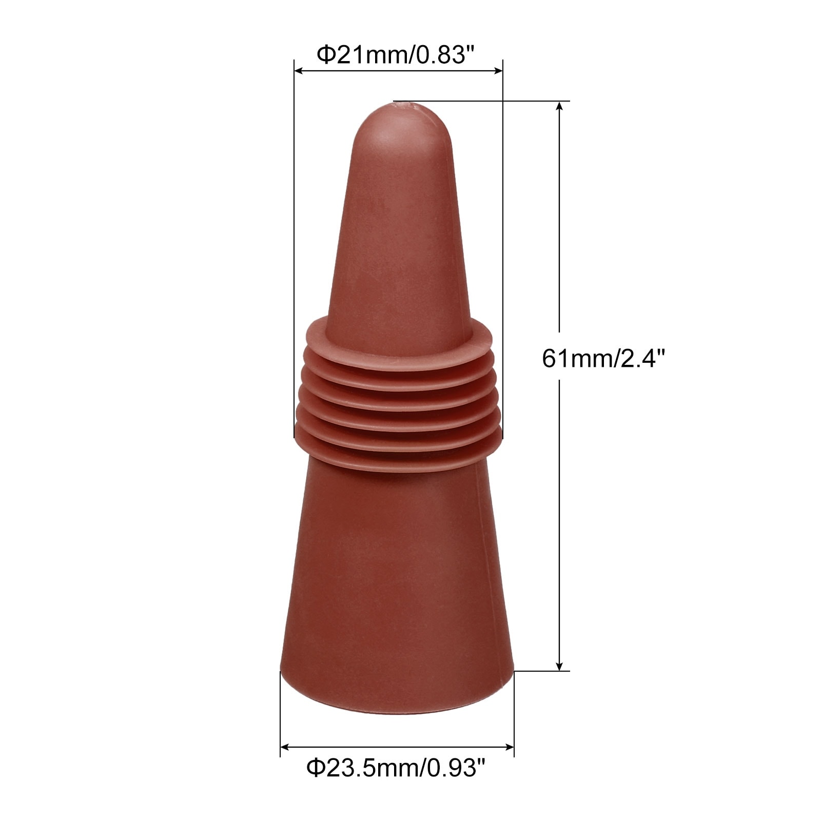 4Pcs Wine Stoppers Silicone Beverage Bottle Sealer Caps Reusable Cover