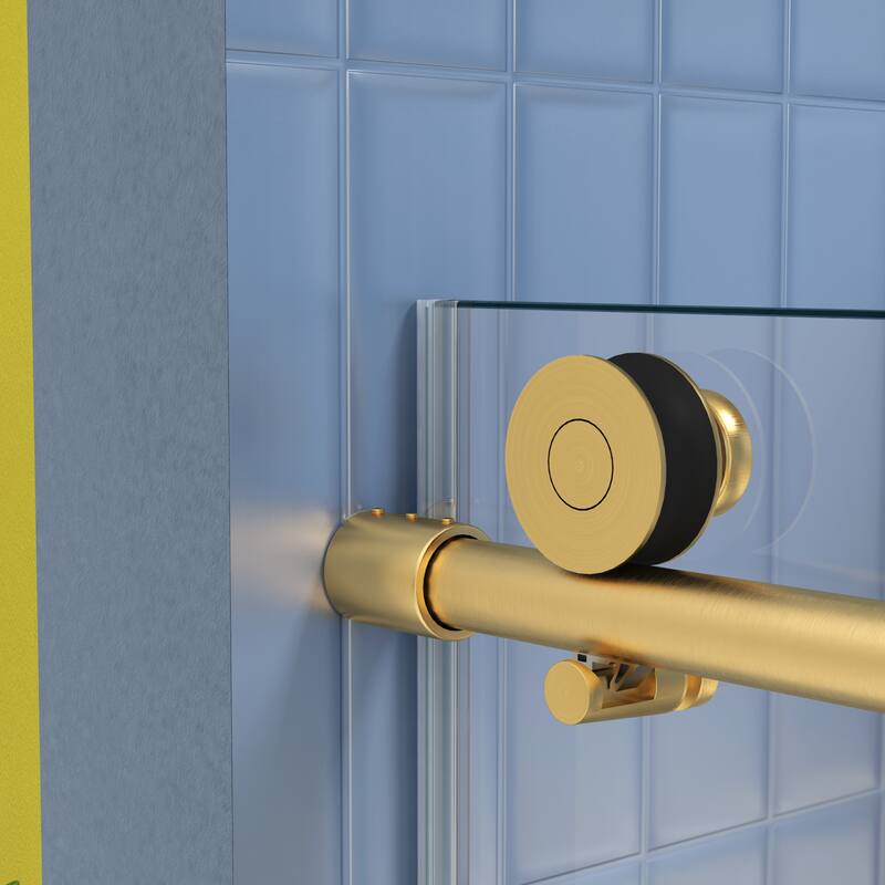 60"W x 74"H Frameless Single Sliding Shower Door with 5/16" Tempered Glass - 60'' x 74''