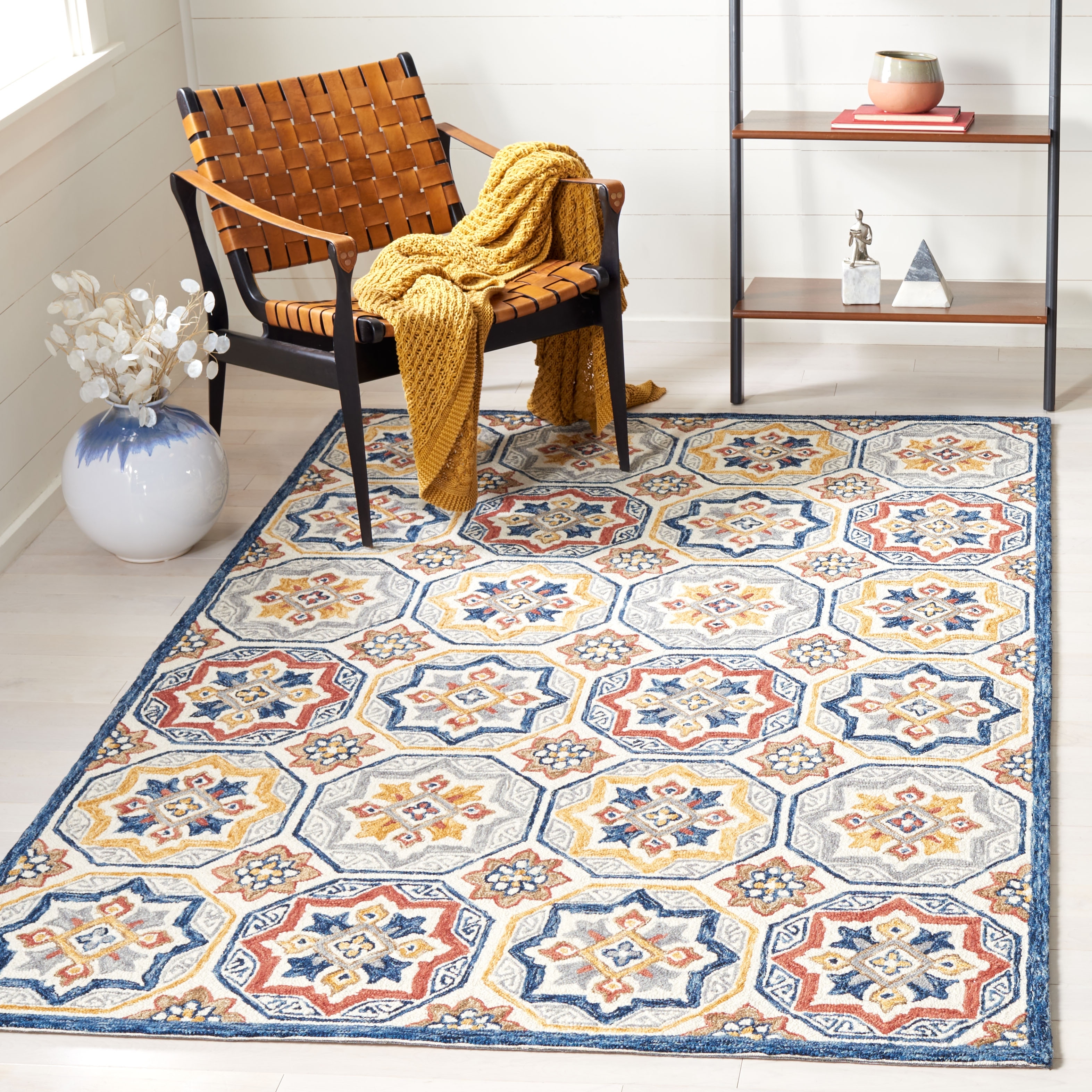 SAFAVIEH Handmade Metro Sanem French Country Wool Rug
